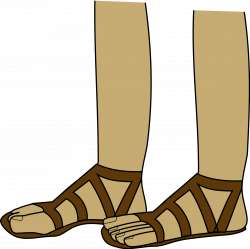 Clipart - feet in sandals