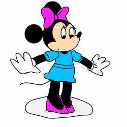 Minnie with her shoes glued at floor by MarcosPower1996 on DeviantArt