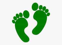 This Free Clip Arts Design Of Green Feet Right Foot - Green ...