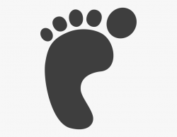 Foot Print Foot Feet - Left Foot Clipart #1667669 - Free ...