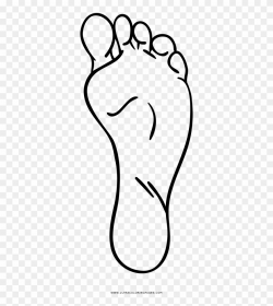 Left Foot Coloring Page Ultra Pages For - Line Art Clipart ...