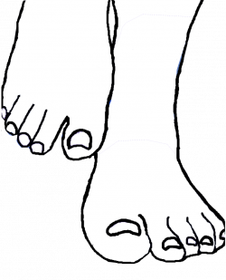 28+ Collection of Feet Drawing Line | High quality, free cliparts ...
