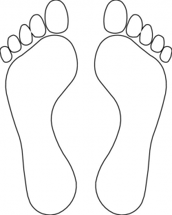 Feet Outline Template - Clipart library | adult crafts ...