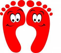Red Happy Feet Clip Art at Clker.com - vector clip art online ...