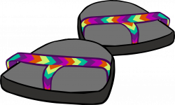 Rainbow Sandals | Club Penguin Wiki | FANDOM powered by Wikia