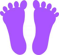 Purple Footprints Clip Art at Clker.com - vector clip art online ...