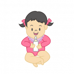 Free Baby girl drinking milk image｜Free Cartoon & Clipart ...