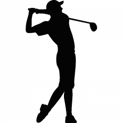 Silhouette Of Golfer at GetDrawings.com | Free for personal use ...