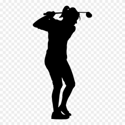 Download Female Golfer Silhouette Clipart Golf Stroke ...
