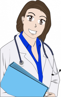 Clipart - Cartoon Female Doctor