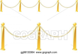 Vector Art - Metal barrier stand. Clipart Drawing gg98133364 ...