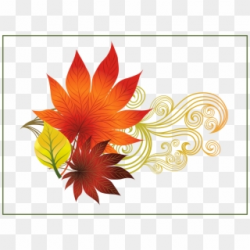 Fence Clipart Border Wall - Flower With Leaves Clip, HD Png ...