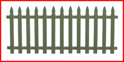 Astonishing Picket Fence Panels Planed Smooth Of Backyard Clipart ...