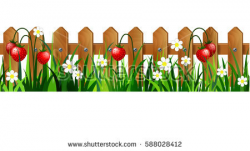 Fence with grass clipart 7 » Clipart Station