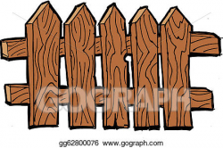 EPS Illustration - Old fence. Vector Clipart gg62800076 ...