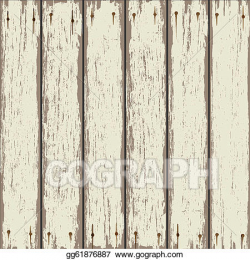 Vector Art - Old wooden fence. Clipart Drawing gg61876887 ...