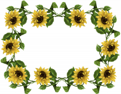 Sunflower Border Clipart | Free download best Sunflower Border ...