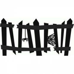 Spooky fence | Stuff to make | Halloween silhouettes ...
