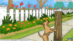 Bark Up The Wrong Tree and White Picket Fence Background