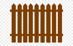Gate Clipart Wooden Gate - Black Picket Fence Clipart - Png ...