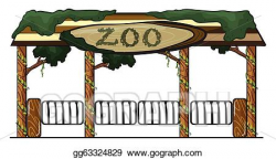 Vector Stock - Zoo entrance. Clipart Illustration gg63324829 ...