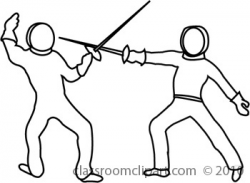 Fencing Clipart : fencing1bw2 | Clipart Panda - Free Clipart Images