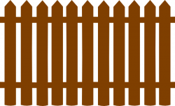 Brown Fences Clip Art at Clker.com - vector clip art online ...