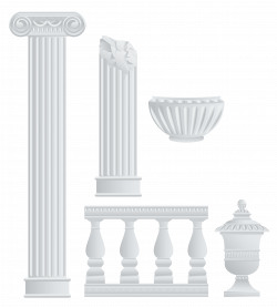 Greek Fence Columns and Elements PNG Clipart | ClipArt | Pinterest ...
