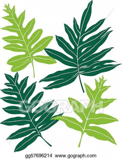 Vector Illustration - Hawaiian ferns. EPS Clipart gg57696214 ...