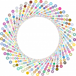 Clipart - Colorful Circles Shutter Vortex 4