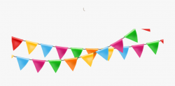 Festival Balloon Streamers Flag Paper Ribbon - Colorful Flag ...