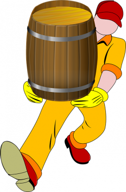 Free Image on Pixabay - Man, Barrel, Carrying | Barrels