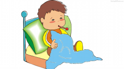 Sick in bed clipart drawing design kids - Cliparting.com