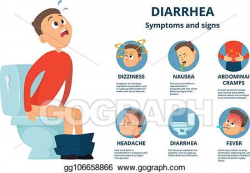 Vector Illustration - Problem with stomachache. character in ...