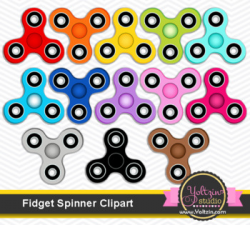 Fidget spinner clipart / fidget hand spinners clipart / fidget ...