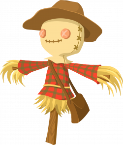 Clipart - Cartoon Scarecrow