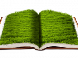 Open Book With Green Grass Png Background Image Free (Nature-Grass ...