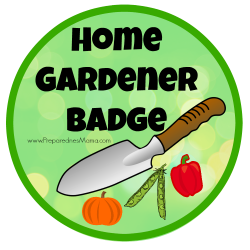Home Gardener Badge from the 1954 Girl Scout Handbook
