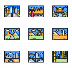 Rural landscape Icons - 207 free vector icons