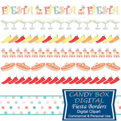 Mexican Fiesta Border Clipart, Mexican Clip Art with Chili ...