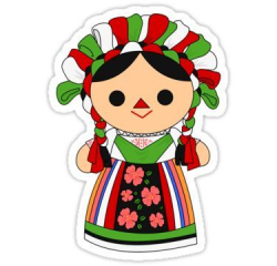 Maria 5 (Mexican Doll) | Sticker | Do it.... | Mexican ...