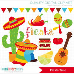 Cinco De Mayo Clipart, Fiesta, Mexico, maracas, bunting ...