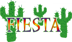 fiesta clip art | Cactus Clip Art, Fiesta Word Art Banner ...
