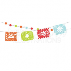 Fiesta Party Banner Cute Digital Clipart, Cinco De Mayo Clip ...