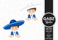Baby Charro, Mexican Folklore, Clipart, Aztec, Decorative, Baby Shower,  Mexican, Fiesta, Gabz