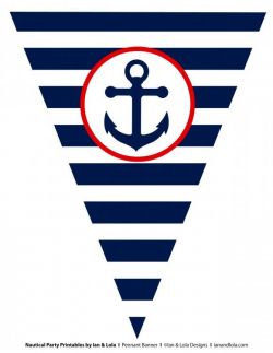 Free Nautical Party Printables from Ian & Lola Designs ...