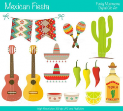 Digital Clipart - Mexican fiesta for Scrapbooking ...