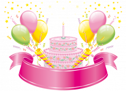 cake & balloons | PARTY & CELEBRATION CLIPART | Pinterest | Border ...
