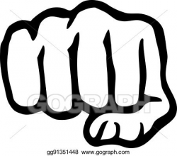 Vector Illustration - Punching hand fist. EPS Clipart ...