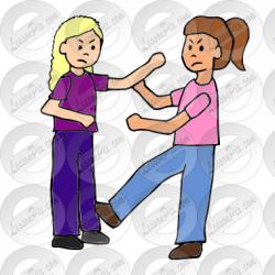Fight Picture for Classroom / Therapy Use - Great Fight Clipart